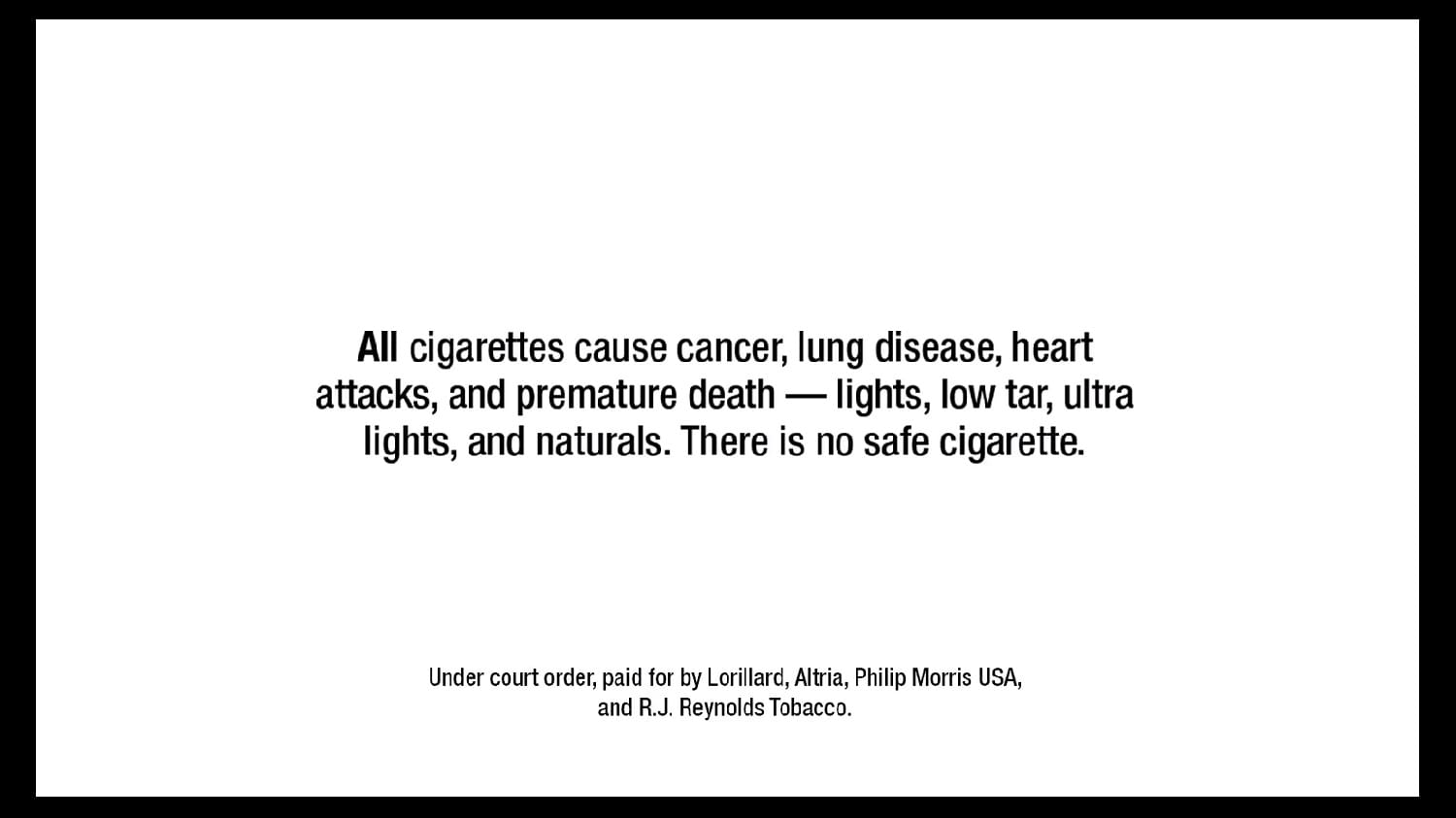 Tobacco Ads Admit Cigarettes Cause Cancer