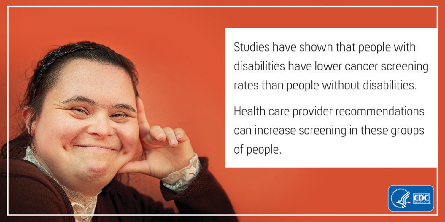 In the Spotlight: Lower Cancer Screening Rates for Adults With Disabilities